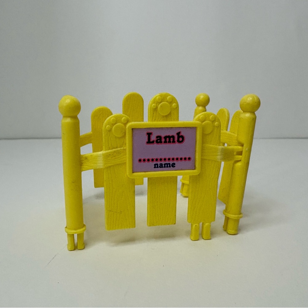 Vintage Kenner Littlest Pet Shop Lamb Replacement Pen No Animals Gate Fence Only